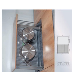 Kệ đựng xoong nồi hợp kim sơn nano Grob GBP-60